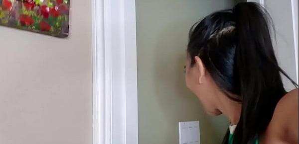 trendsLong Haired Asian Jada Kai Sucks Her Man Every Day During Quarantine
